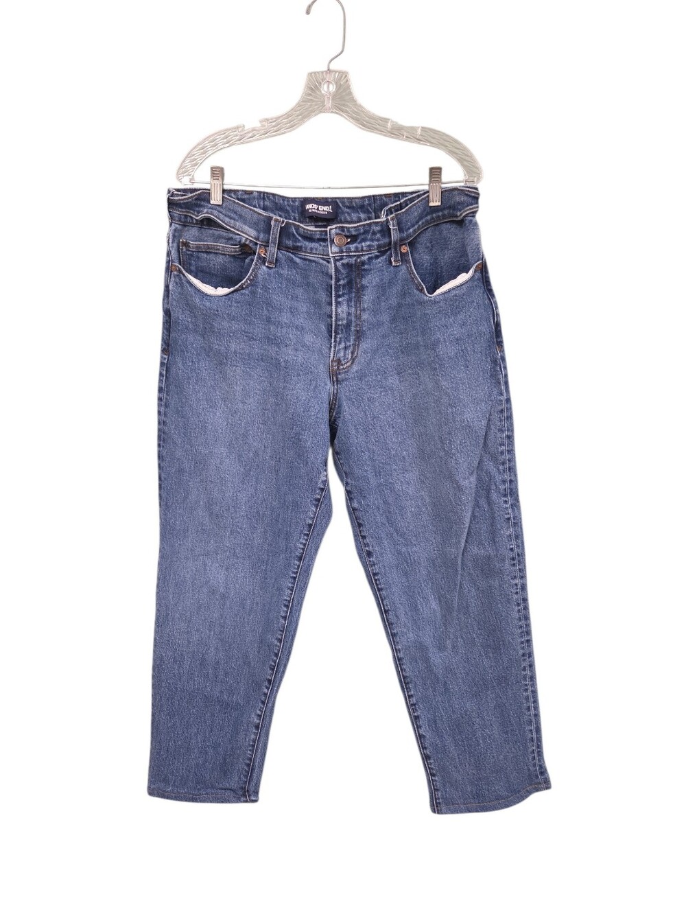 Lands' End Square Rigger Straigh Leg Jeans Size 36x28 Outdoor Rigged Comfort